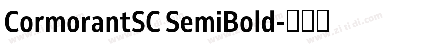 CormorantSC SemiBold字体转换 CormorantSC SemiBold字体转换